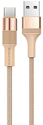 Кабель Borofone BX21 USB-A - Type-C 15w 3a 1м cable Rose/Gold - фото Кабель Borofone BX21 USB-A - Type-C 15w 3a 1м cable Rose/Gold