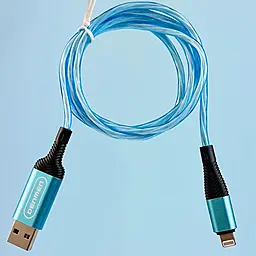 Кабель Denmen D25L USB-A - Lightning 12w 2.4a 1м cable Blue - фото Кабель Denmen D25L USB-A - Lightning 12w 2.4a 1м cable Blue
