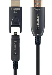Відеокабель Cablexpert (AOC) HDMI - HDMI/mini HDMI v2.0 4k 60hz 20m black (CCBP-HDMID-AO)