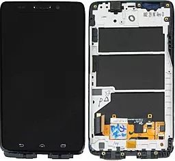 Дисплей Motorola Droid Ultra (XT1080) с тачскрином и рамкой, оригинал, Black - фото Дисплей Motorola Droid Ultra (XT1080) с тачскрином и рамкой, оригинал, Black