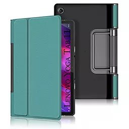 Чехол для планшета BeCover Smart Case для Lenovo Yoga Tab 11 YT-706F Dark Green (707289) - фото Чехол для планшета BeCover Smart Case для Lenovo Yoga Tab 11 YT-706F Dark Green (707289)