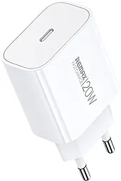 Сетевое зарядное устройство Remax RP-U133 Kiddy Series 20w PD USB-C fast charger white - фото Сетевое зарядное устройство Remax RP-U133 Kiddy Series 20w PD USB-C fast charger white