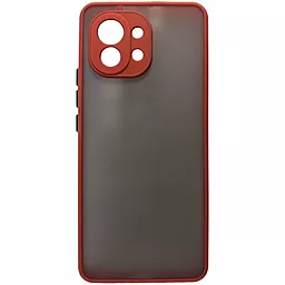 Чехол Bumper Matte для Xiaomi Redmi 12 4G Red/Black