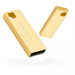 Флешка Exceleram 16GB U1 Series USB 2.0 (EXP2U2U1G16) Gold - миниатюра 3