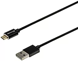 Магнітний USB Кабель Grand-X micro USB Cable Black (MG-01M)