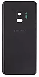 Задняя крышка корпуса Samsung Galaxy S9 G960F со стеклом камеры Original Midnight Black - миниатюра 2