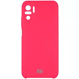 Чохол Epik Silicone Cover Full Camera (AAA) Xiaomi Redmi Note 10, Note 10s Shiny pink