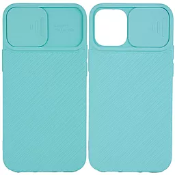 Чехол Epik Camshield Square Apple iPhone 12 Mini Turquoise