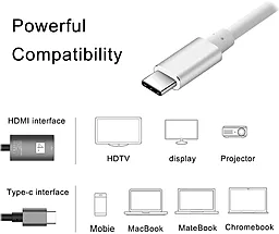 Видеокабель ExtraDigital USB Type-C - HDMI Cable 2M 4K 30HZ Red (KBH1751) - миниатюра 6