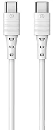 USB PD Кабель Remax Zeron Elastic 65W USB Type-C - Type-C Cable White