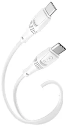 Кабель XO NB-Q239B USB Type-C - Type-C 60w 3a 1м PD cable White - фото Кабель XO NB-Q239B USB Type-C - Type-C 60w 3a 1м PD cable White