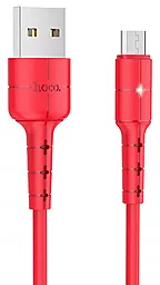 Кабель Hoco X30 Star USB-A - micro USB 10w 1.2м cable Red - фото Кабель Hoco X30 Star USB-A - micro USB 10w 1.2м cable Red