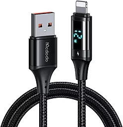 USB Кабель McDodo CA-1060 12W 3A 1.2M Ligthning Cable Black