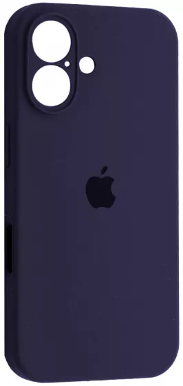 Чехол Silicone Case Full Camera для Apple iPhone 16 New Purple - фото 1