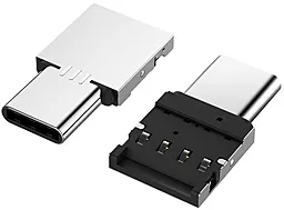 Адаптер-переходник XoKo AC-045 M-F USB Type-C -> USB-A Silver (XK-AC045-SL)