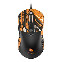 Компьютерная мышка TWolf G550 Black/Orange - фото Компьютерная мышка TWolf G550 Black/Orange