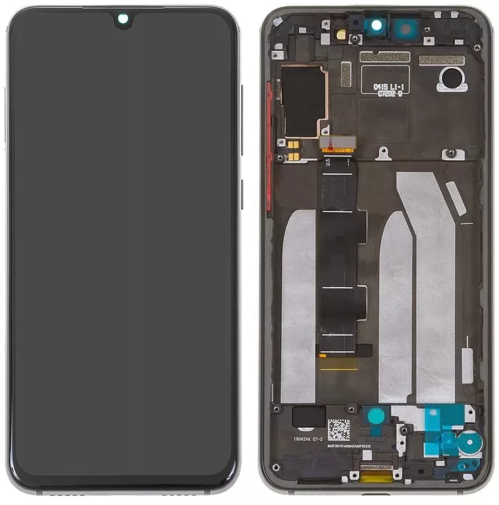 Дисплей Xiaomi Mi 9 SE с тачскрином и рамкой, оригинал, Black - фото 1