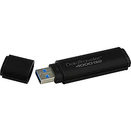Флешка Kingston DT 4000 G2 64GB USB 3.0 (DT4000G2/64GB) Metal Black Security - миниатюра 2