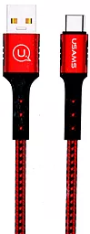 Кабель Usams U24 USB-A - Type-C 25w 5a 1.2м cable Red (US-SJ289) - фото Кабель Usams U24 USB-A - Type-C 25w 5a 1.2м cable Red (US-SJ289)