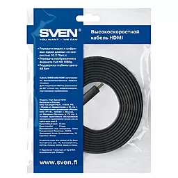 Видеокабель Sven HDMI Slim High Speed V1.4 54 (01300133) - миниатюра 3
