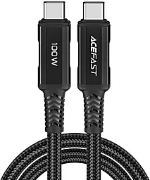 USB PD Кабель AceFast C4-03 100W 5A 2M USB Type-C - Type-C Cable Black