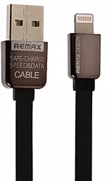 Кабель Remax Kingkong USB-A - Lightning 12w 2.4a 1м cable Black (RC-015i) - фото Кабель Remax Kingkong USB-A - Lightning 12w 2.4a 1м cable Black (RC-015i)