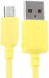 USB Кабель Inkax 2M micro USB Cable Yellow (CK-08)
