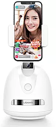 Тримач з моніторингом руху Usams Smart Face Tracking Phone Holder White (US-ZB239)