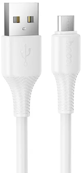 Кабель Hoco X120 USB-A - micro USB 12w 2.4a 1м cable White - фото 1