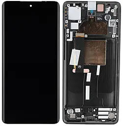 Дисплей Motorola Edge 30 Fusion (XT2243) з тачскріном і рамкою, оригінал, Black