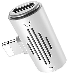 Аудио-переходник Borofone BV6 Comfortable Lightning to Dual Lightning White - фото Аудио-переходник Borofone BV6 Comfortable Lightning to Dual Lightning White