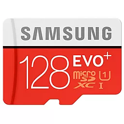 Карта пам'яті Samsung microSDXC 128GB EVO PLUS Class 10 UHS-I U1 (MB-MC128DA/RU) - фото Карта пам'яті Samsung microSDXC 128GB EVO PLUS Class 10 UHS-I U1 (MB-MC128DA/RU)