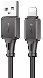 Кабель Hoco X101 silicone USB-A - Lightning 12w 2.4a 1м cable Black