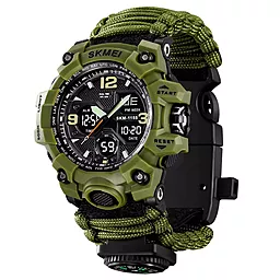 Наручний годинник SKMEI 1155BAG PARACORD Army Green - фото Наручний годинник SKMEI 1155BAG PARACORD Army Green