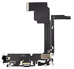 Нижній шлейф Apple iPhone 15 Pro Max з роз'ємом зарядки, з мікрофоном Original Black Titanium