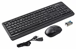 Комплект (клавіатура+мишка) A4Tech FG1012 Black - мініатюра 2
