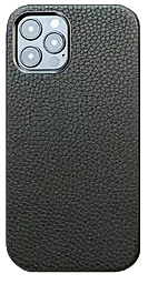 Чехол Apple Leather Case Pig Classic for iPhone 12 Mini Black