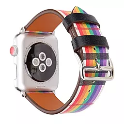 Змінний ремінець для розумного годинника Leather Skew Lattice Series — Apple Watch 38 mm | 40 mm | 41 mm Colorful