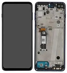 Дисплей Motorola Moto G 5G Plus (XT2075, XT2075-2, XT2075-3) с тачскрином и рамкой, оригинал, Black