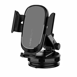 Держатель с беспроводной зарядкой LDNio MW21-1 Wireless 15W Black - фото Держатель с беспроводной зарядкой LDNio MW21-1 Wireless 15W Black