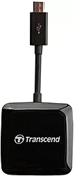 Картридер Transcend OTG microUSB - USB, SD, microSD (TS-RDP9K) Black - фото Картридер Transcend OTG microUSB - USB, SD, microSD (TS-RDP9K) Black