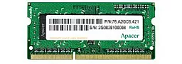 Оперативна пам'ять для ноутбука Apacer SoDIMM DDR3L 4GB 1600 MHz (AS04GFA60CATBGC)