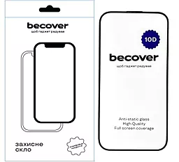 Захисне скло BeCover для Apple iPhone 15 Pro 10D Black (711331) - фото Захисне скло BeCover для Apple iPhone 15 Pro 10D Black (711331)