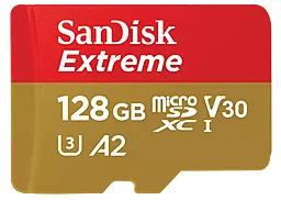 Карта пам'яті SanDisk 128 GB microSDXC UHS-I U3 V30 A2 Extreme (SDSQXAA-128G-GN6GN)