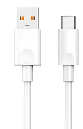 Кабель Walker C870 USB-A - Type-C 120w 6a 1м cable White - фото Кабель Walker C870 USB-A - Type-C 120w 6a 1м cable White