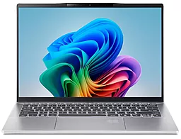 Ноутбук Acer Swift 14 AI SF14-61T-R6JL Pure Silver (NX.J1CEU.001) - фото Ноутбук Acer Swift 14 AI SF14-61T-R6JL Pure Silver (NX.J1CEU.001)