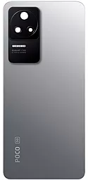 Задняя крышка корпуса Xiaomi Redmi K40S / Poco F4 со стеклом камеры (64MP) c логотипом "POCO" Moonlight Silver - фото Задняя крышка корпуса Xiaomi Redmi K40S / Poco F4 со стеклом камеры (64MP) c логотипом "POCO" Moonlight Silver