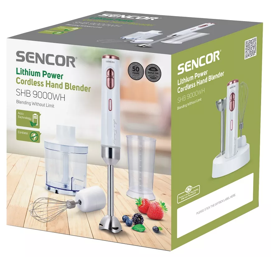 Занурюваний блендер Sencor SHB 9000WH - фото 8