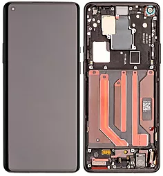 Дисплей OnePlus 8 Pro (IN2020) з тачскріном і рамкою, оригінал, Onyx Black