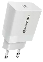 Сетевое зарядное устройство MAKE 25w PD USB-C home charger white (MCW-311PWH)